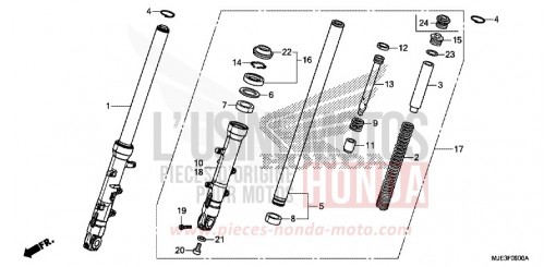 GABEL, VORNE CBR650FAE de 2014